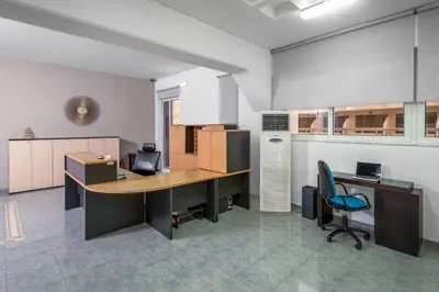 an office with a desk and chairs in a room at ISKAS EVILION in Rhodes Town