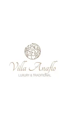 a logo for a restaurant with a brain at Villa Anaflo in Haraki