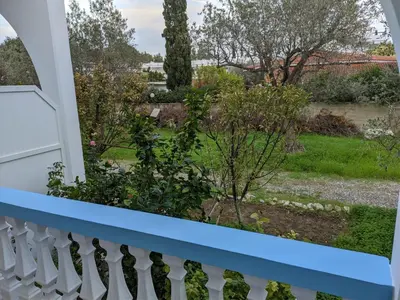 a view from the balcony of a house at Chrysa Apartments in Kolimbia