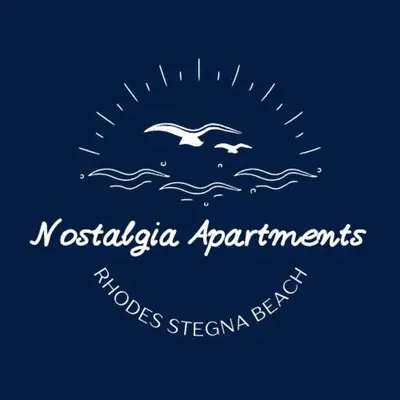 two seagulls flying in the sky over the ocean at Nostalgia Apartment in Archangelos