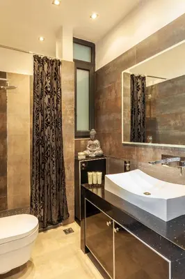 a bathroom with a sink and a toilet at Unique Sea & Sunset Residence in Ixia