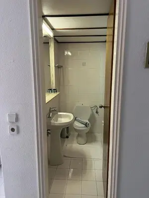 a bathroom with a toilet and a sink at Smart Accommodation Rhodes in Rhodes Town