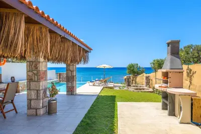 a villa with a view of the ocean at Anima Maris in Kiotari