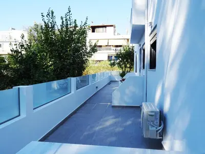 a view of a balcony of a building at Callas Residence in Triánta