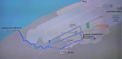 a diagram of a graph of a boat at MARY'S APARTMENT in Paradissi in Paradeísion