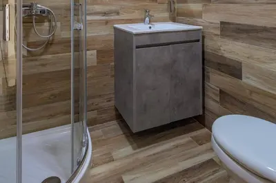 a bathroom with a shower and a toilet at Villa Harmony Rhodes by Villa Plus in Koskinou