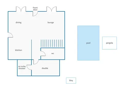 a floor plan of a house at Villa St Nicholas by Villa Plus in Pefki Rhodes