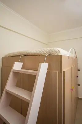 a room with a bunk bed in a room at Anita Luxury Apartment in Rhodes Town