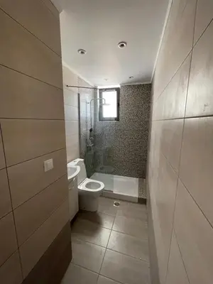 a bathroom with a toilet and a sink at Vixen Apartment Studio 2 in Theologos